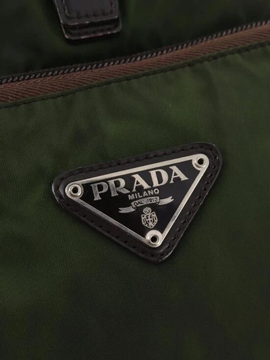 PRADA Backpack Nylon Green Silver Auth 174558 main image 6